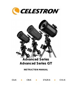 Bruksanvisning Celestron C11-SGT (XLT) Computerized Teleskop