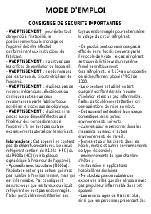Mode d’emploi Bauknecht GTE 193 A2+ Congélateur