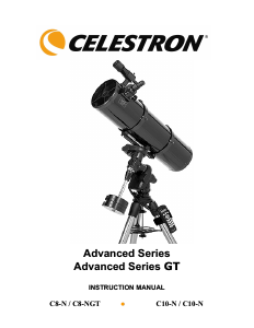 Bruksanvisning Celestron C8-NGT Computerized Teleskop