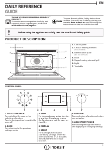 Bruksanvisning Indesit MWI 3345 IX Mikrovågsugn