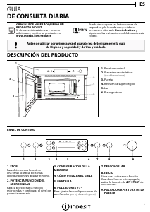 Manual de uso Indesit MWI 5213 IX Microondas