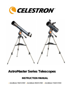 Bruksanvisning Celestron AstroMaster 70AZ Teleskop