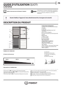 Mode d’emploi Indesit LR8 S1 W Réfrigérateur combiné