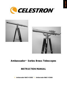 Bedienungsanleitung Celestron 80 AZ Brass Teleskop