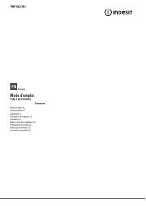 Mode d’emploi Indesit THP 642 IX/I Table de cuisson