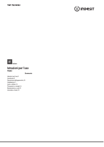 Manuale Indesit THP 752 W/IX/I Piano cottura