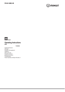 Bruksanvisning Indesit PR 642 /I(BK) UK Häll