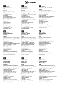 Manual de uso Indesit VIA 630 XS C Placa
