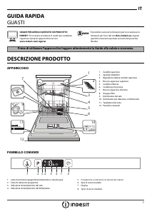 Manuale Indesit DIFP 8B+96 Z Lavastoviglie
