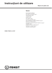 Manual Indesit DSR 57M19 A S EU Maşină de spălat vase