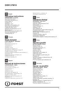 Manual de uso Indesit DISR 57M19 CA EU Lavavajillas