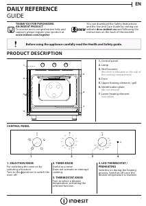 Manual Indesit IFW 6230 IX Oven