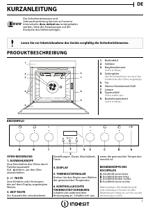 Bedienungsanleitung Indesit IVV 35Y4 H IXJ Backofen