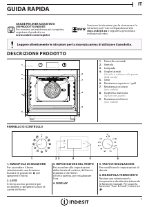 Manuale Indesit IFW 5844 IX Forno