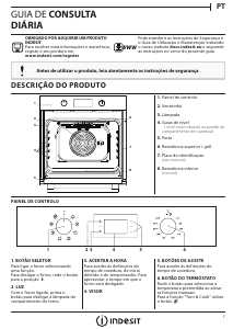 Manual Indesit IFW 6544 IX Forno