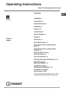 Bruksanvisning Indesit IT50E(W) S Spis