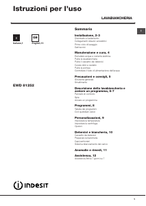 Manuale Indesit EWD 81252 W IT.M Lavatrice