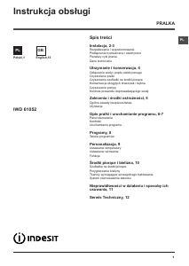 Bruksanvisning Indesit IWD 61052 C ECO PL Tvättmaskin