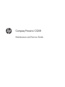 Bruksanvisning Compaq Presario CQ58 Bärbar dator
