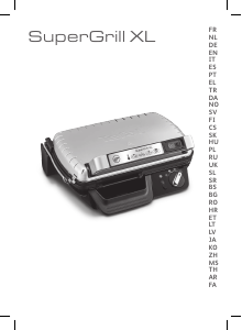 Manual Tefal GC461B12 SuperGrill XL Contact Grill