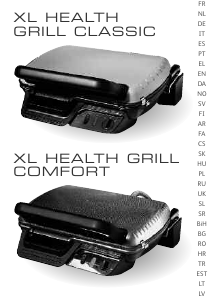 Manual Tefal GC601033 XL Health Contact Grill