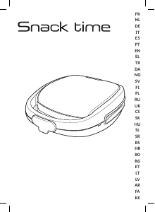 Manual Tefal SW341812 Snack Time Contact Grill