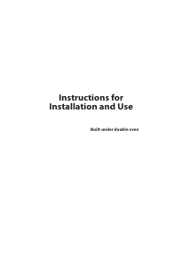 Bruksanvisning Indesit KDU 3340 IX Ugn