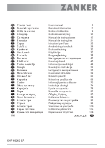 Mode d’emploi Zanker KHP60260SA Hotte aspirante