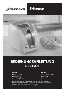 Bedienungsanleitung Superior ZG 20 A Fritteuse