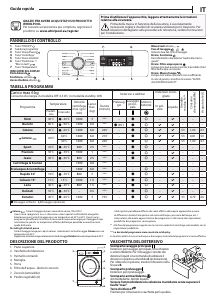 Manuale Whirlpool FWSF61253W IT Lavatrice