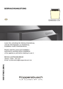 Bedienungsanleitung Küppersbusch GX 6550.0 V Geschirrspüler