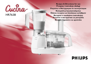Manual Philips HR7638 Cucina Food Processor