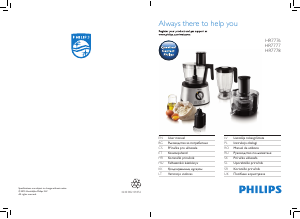 Manual Philips HR7776 Food Processor
