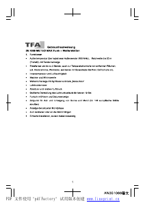Bedienungsanleitung TFA Meteo Max Wetterstation