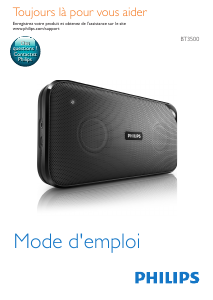 Mode d’emploi Philips BT3500W Haut-parleur