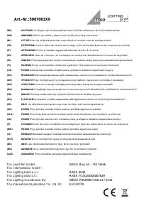 Manuale Trio 500700128 Traditio Lampada