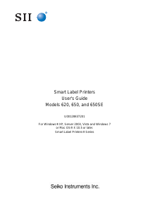 Handleiding SII SLP650 Labelprinter