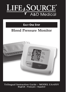 Handleiding A and D Medical UA-631 Bloeddrukmeter