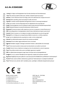 Manuale Reality R30401069 Clover Lampada