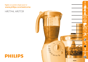 Manual Philips HR7744 Food Processor