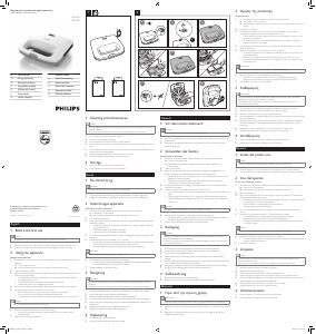 Manual Philips HD2392 Grelhador de contacto