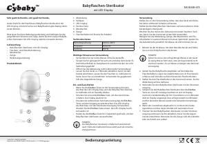 Bedienungsanleitung Cybaby NX-8048-675 Sterilisator