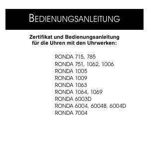 Bedienungsanleitung Bruno Söhnle 17-13179-249 Stuttgart II Armbanduhr