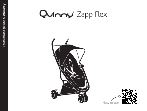Kullanım kılavuzu Quinny Zapp Flex Katlanır bebek arabası