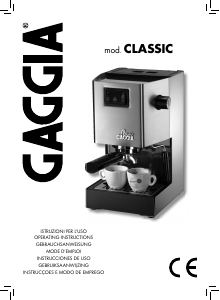 Manual Gaggia RI9303 Classic Máquina de café expresso