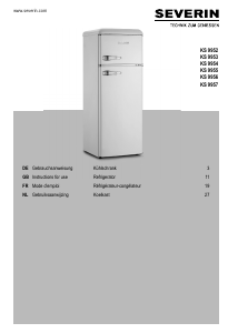 Manual Severin KS 9956 Fridge-Freezer