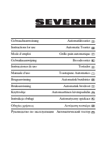 Manual de uso Severin AT 2518 Tostador