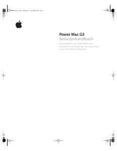 Bedienungsanleitung Apple Power Mac G5 (2005) Desktop