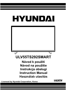 Használati útmutató Hyundai ULV55TS292SMART LED-es televízió