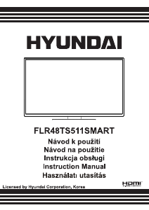 Návod Hyundai FLR48TS511SMART LED televízor